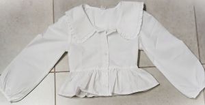 Kids Costumes to Hire - White Long Sleeve Shirt - GIRL - 10 Years